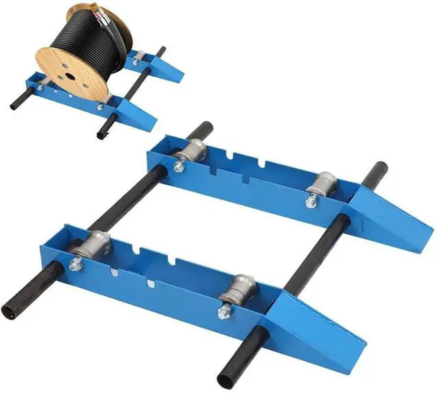 Main image of Wire Cable Reel Roller Stand 4400 LBS Heavy Duty Commercial Industrial Grade Steel Wire Dispenser, Reel Unwinder for Cable Reels up to 47'', Wire Reel Caddy for Cord Management