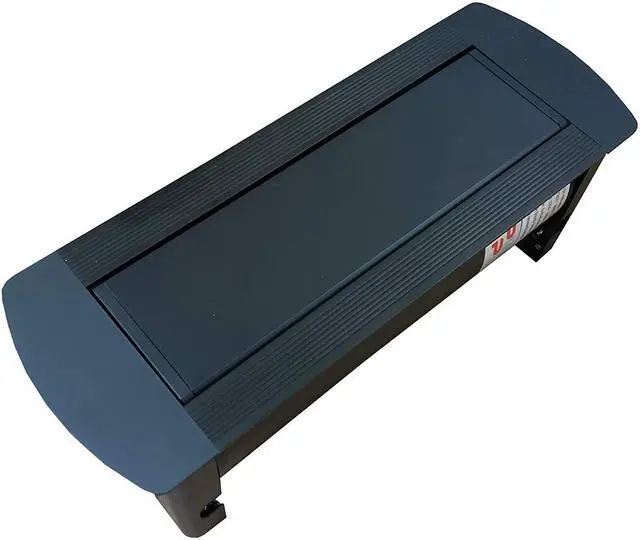 Alt view image 3 of 5 - UL Listed in-Desk Power Center Table Top Grommet Furniture Power Data Hub-1 USB Port/ 1 Type-C Port1 HDMI/2 CAT 6/1 Type C - Conference Table Connectivity Box (DC101_Solid Black)