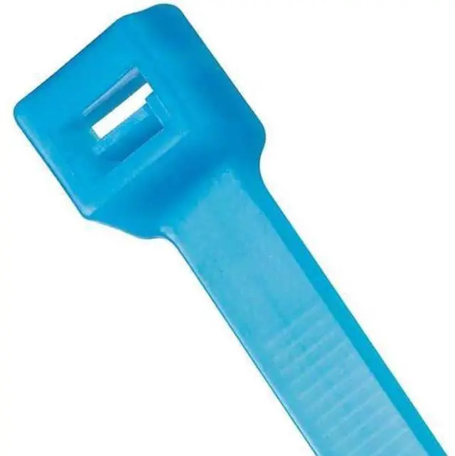 Main image of PLT3S-C76 Pan-Ty Locking Cable Tie, Standard, 11.6-Inch Length, Tefzel, Aqua (100-Pack)