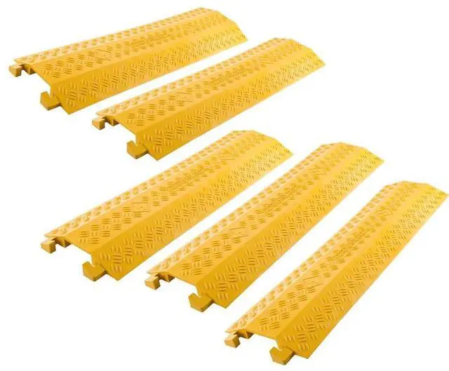 Main image of Drop Over Cable Protector, 1-Channel, 1" OD, 2,000 lb/Axle, Guardian, 5 Pk