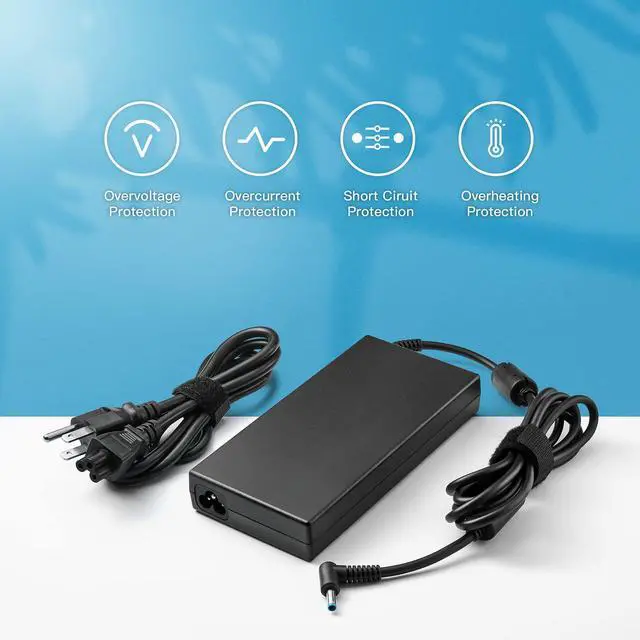 Alt view image 6 of 6 - 120W 19.5V 6.15A AC Charger Compatible with HP USB-C Dock G5 Power Adapter | for HP Dock G5 5TW10UT 5TW10AA, Universal Dock G2 5TW13AA Envy 15/17 Omen 15-5000 5100 5200 L41856-001 Power Adapter Cord