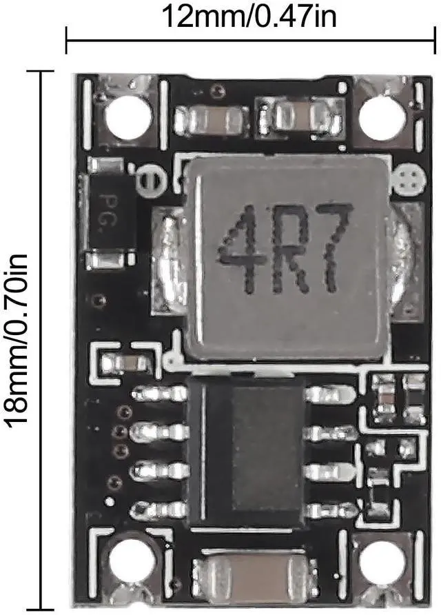 Alt view image 3 of 7 - 15pcs 5V Regulator Mini Reducer DC 5-30V 12V 24V Buck to 5V Buck Converter Board 1.8A Output Mini360 Small Size Aircraft Model MP1584EN Power Module