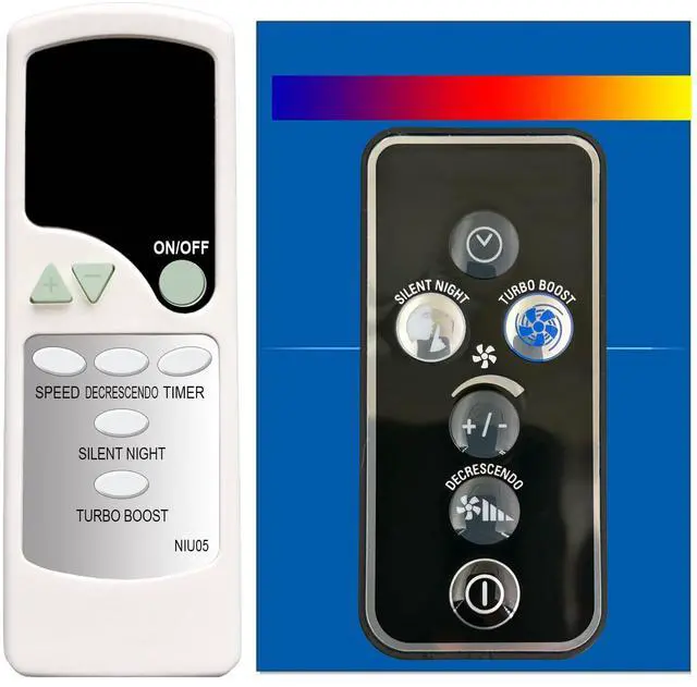 Main image of Replacement Remote Control for Rowenta Fan Turbo Silence Extreme VU5670 Series VU5670F2 VU5670F0 VU/VF567x