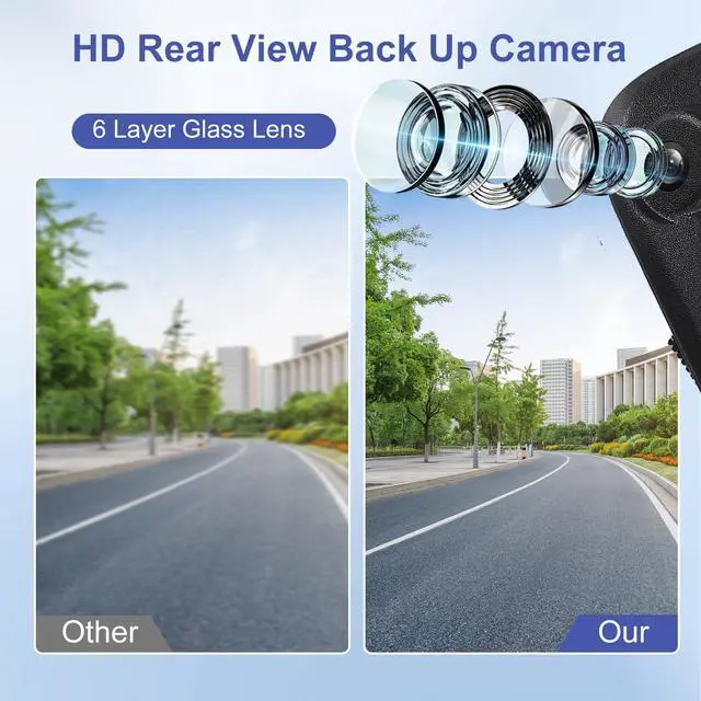Alt view image 3 of 5 - Rear View Backup Camera with Tailgate Handle for F150 2004-2014 | for F250 F350 F450 F550 Super Duty 2008-2018 Explorer Sport Trac 2007-2011 Mark LT 2006-2008 8L3Z-9943400-AC