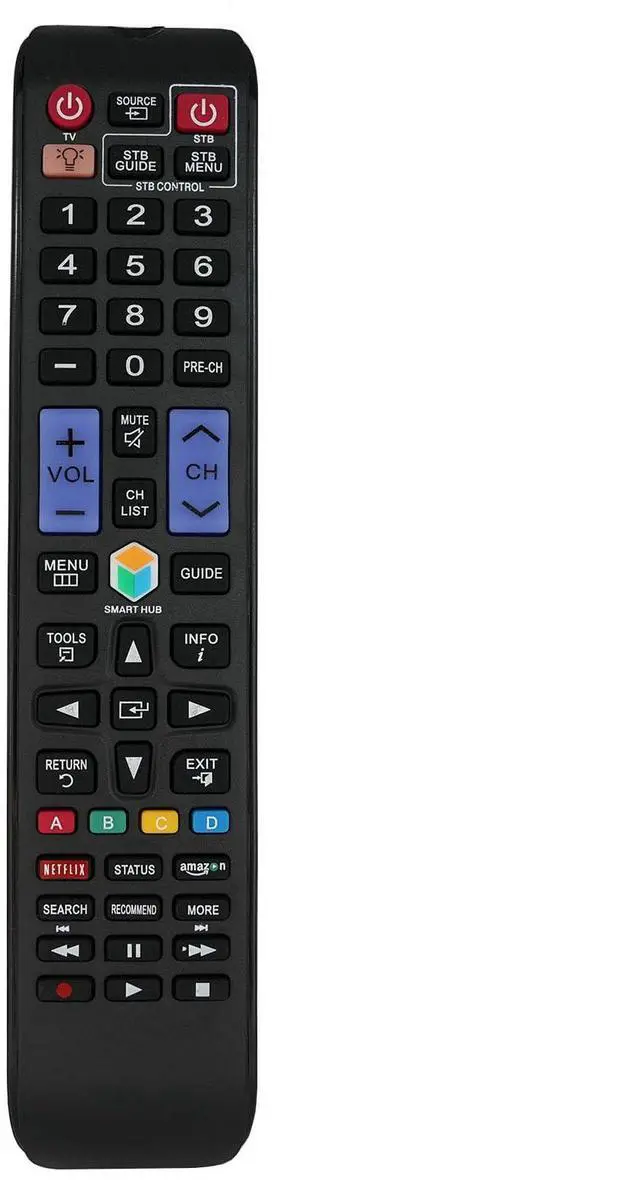 Alt view image 2 of 7 - Replacement Remote Control fit for Samsung UN55F6350AF UN60F6350AF UN65H7150 UN60H7150 UN55H7150 UN46H7150 Smart 3D LED HDTV TV