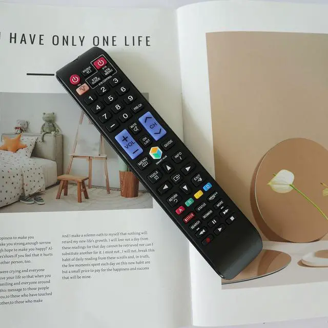 Alt view image 7 of 7 - Replacement Remote Control fit for Samsung UN55F6350AF UN60F6350AF UN65H7150 UN60H7150 UN55H7150 UN46H7150 Smart 3D LED HDTV TV