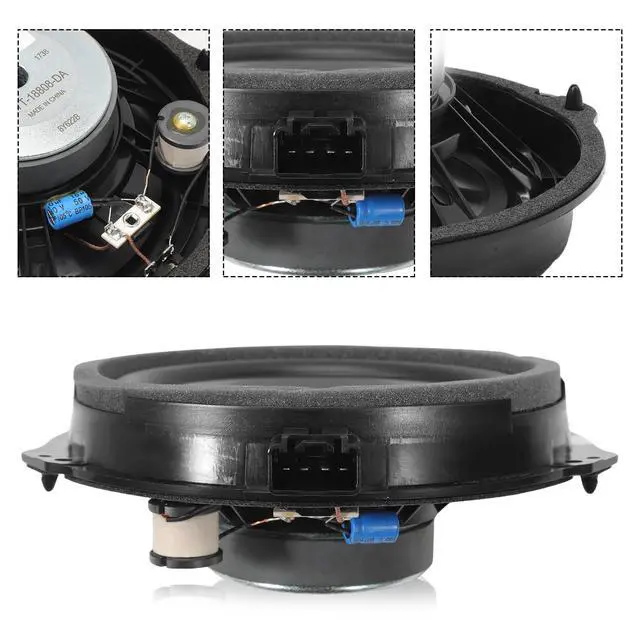 Alt view image 3 of 7 - Upgrade Round Speaker Assembly for 2013-2020 Fusion | Fits Mustang 2015-2016, OE DS7Z-18808-F DS7Z18808F, factory replacement speaker, direct fit, restores clear sound