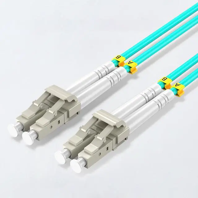 Alt view image 7 of 7 - OM4 LSZH LC to LC UPC Fiber Patch Cord 10m/33ft Multimode Duplex | Fiber Optic Cables Flame-retardant 40GB/100GB Internet cable