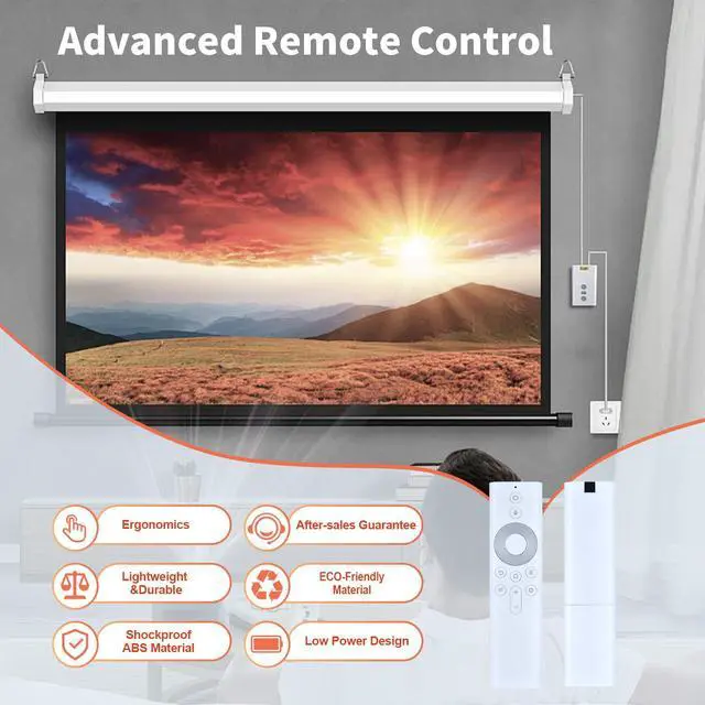 Alt view image 4 of 7 - New Remote Control for JMGO Projector O1/O1Pro/G9/G9S/G9R1/J10/J10S/V20/V20S/F3800/P3 (White)