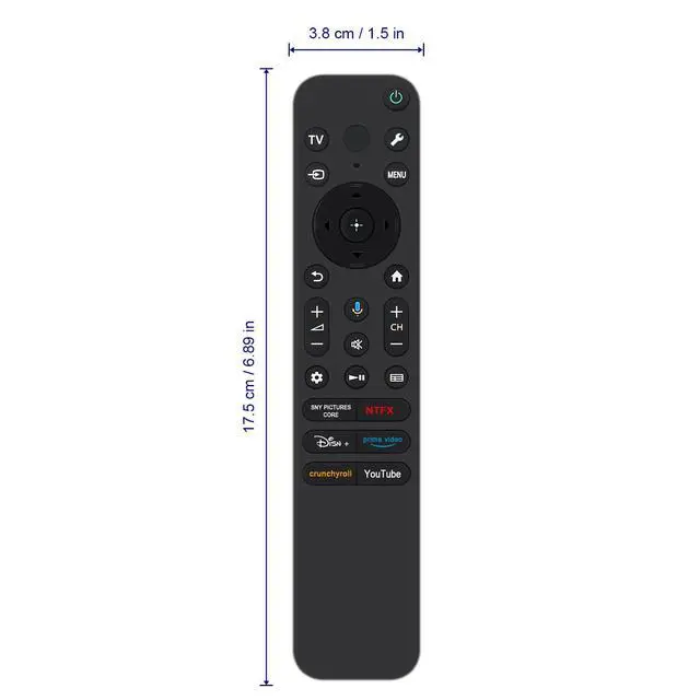 Alt view image 3 of 7 - Replace Voice Remote Control RMF-TX920U with Backlit fit for Sony BRAVIA 3 | 7 8 9 OLED 4K Ultra HD Smart TV RMF-TX820U K-55XR80 K-65XR80K-77XR80 K55XR80 K65XR80 K77XR80 K55XR80CB K65XR80CB