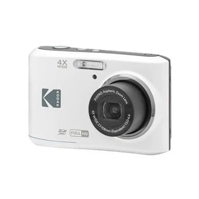 Alt view image 2 of 6 - Kodak Friendly Zoom FZ45-WH 16MP Digital Camera Bundle (White) | 32GB Memory Card, 2.7' LCD Screen, 4X Optical 27mm Wide Angle, (6 items)