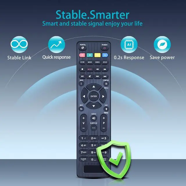 Alt view image 2 of 7 - Replacement Remote Control for Dune HD Classic Slim Boxes 53D Lite | TV-101, TV-102, TV-301, TV-303, also for Polsky/Polska/Polbox/Polzon/Kartina TV