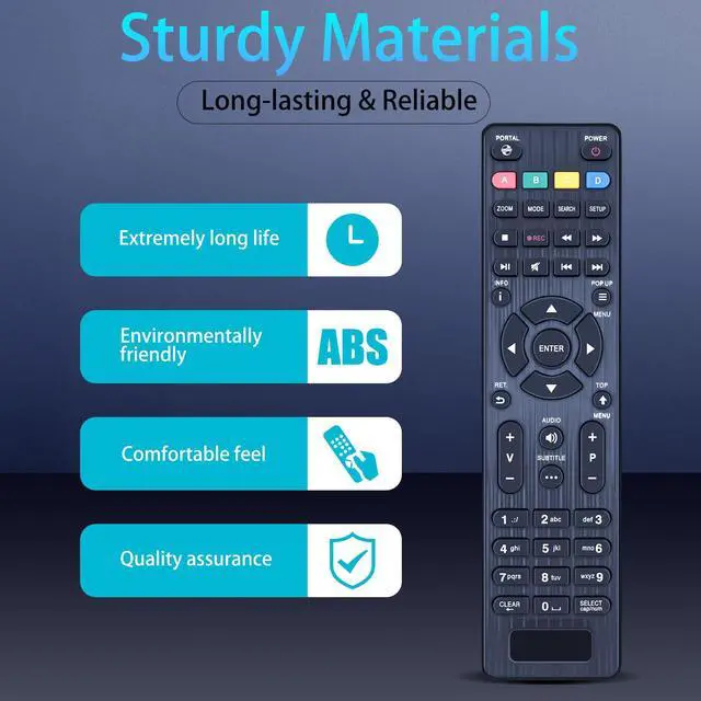 Alt view image 3 of 7 - Replacement Remote Control for Dune HD Classic Slim Boxes 53D Lite | TV-101, TV-102, TV-301, TV-303, also for Polsky/Polska/Polbox/Polzon/Kartina TV