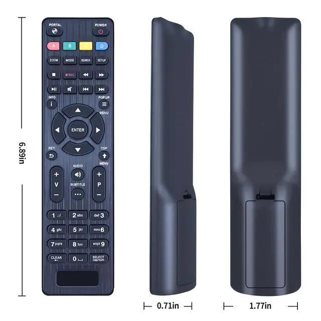 Alt view image 6 of 7 - Replacement Remote Control for Dune HD Classic Slim Boxes 53D Lite | TV-101, TV-102, TV-301, TV-303, also for Polsky/Polska/Polbox/Polzon/Kartina TV