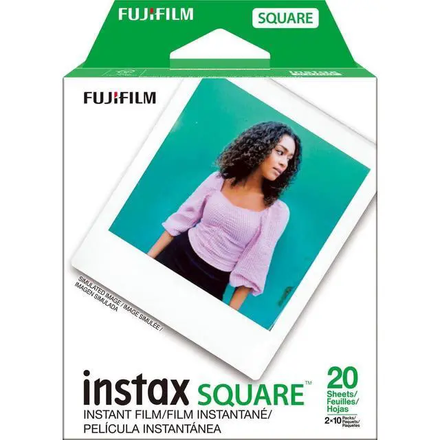 Alt view image 3 of 3 - INSTAX Square Film 200 Exposures Bundle | For Instant Photos, Scrapbooks & Sharing | Includes Cleaning Cloth