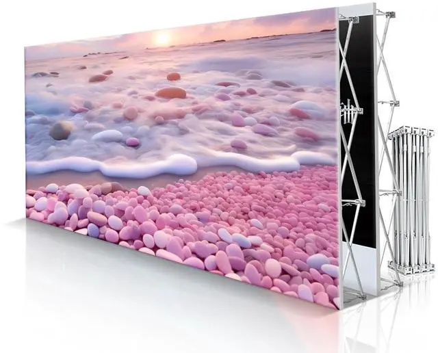 Main image of Custom Portable Pop Up Display Tension Fabric Backdrop | Collapsible Frame, Banner Stand For Trade Show,Exhibition,Booth,Conference,Weddings,PartyOnly Banner Without Frame 7.5x10ft
