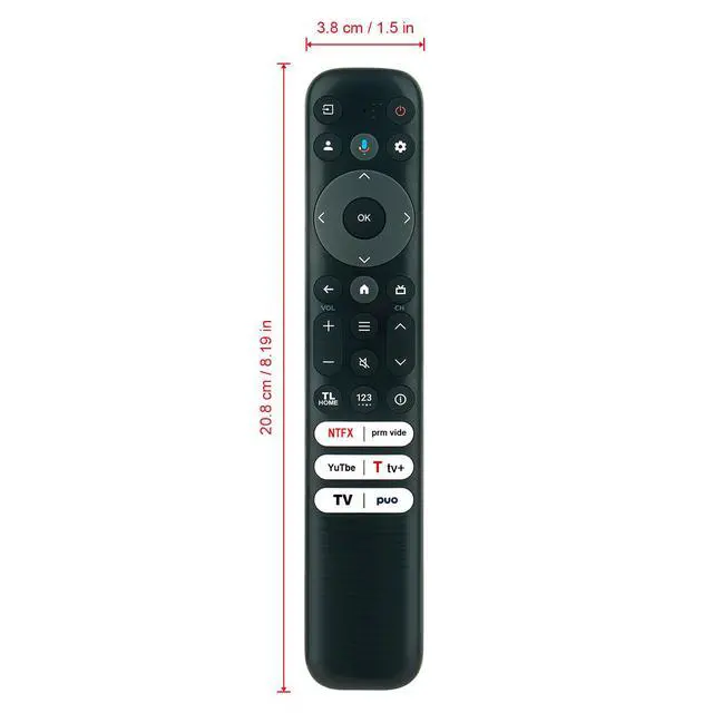 Alt view image 5 of 7 - Replace RC813 Voice Remote fit for TCL Smart TV 43S350G 43S551G 50S551G | 55S551G 65S551G 75QM751G 85QM751G 98QM751G 65QM851G 75QM851G 85QM851G 98QM851G 43Q651G 50Q651G 55Q651G 65Q651G 75Q651G (FMB2)