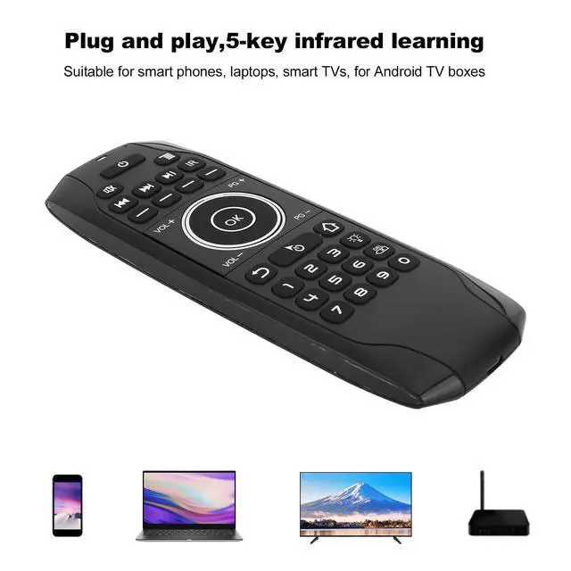 Alt view image 3 of 7 - Air Remote Mouse,for Bluetooth 5.0 Backlight for Android TV Box Control G7 Computer Supplies,with Built-in 6-axis Gyroscope Sensor,for Smart Phones,Laptops,Smart TVs, for Android TV Boxes