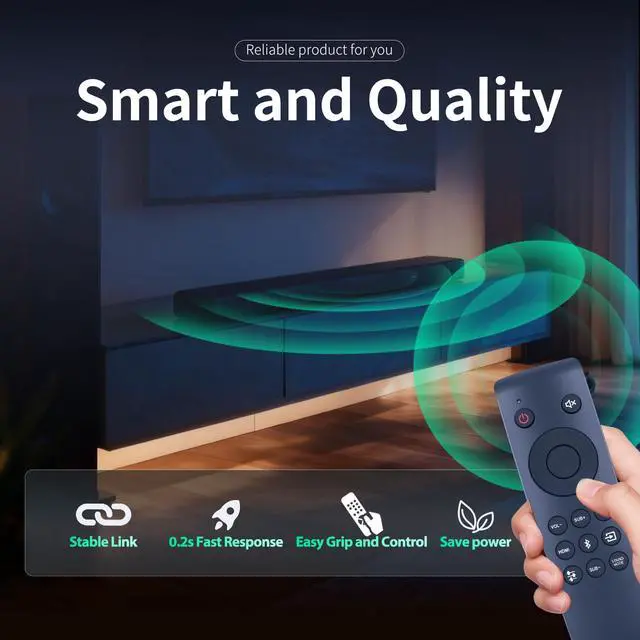 Alt view image 3 of 7 - Replacement Remote Control for Onn 100002634 42" 5.1. 2. Dolby Atmos Soundbar