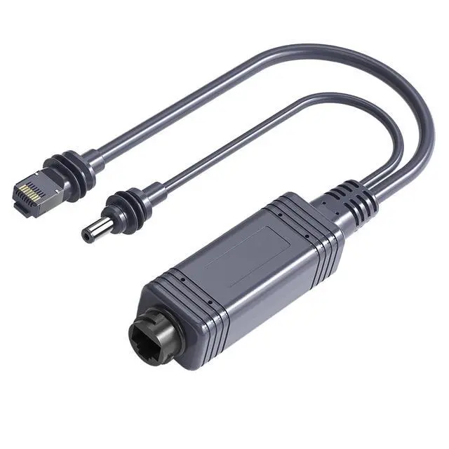Alt view image 2 of 7 - PoE Splitter 100W Gigabit Ethernet Splitter 100m Long Distance Fast Data Transfer for Cat5e and Higher Cables with Satellite Accessories