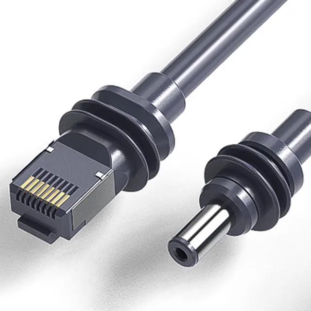 Alt view image 7 of 7 - PoE Splitter 100W Gigabit Ethernet Splitter 100m Long Distance Fast Data Transfer for Cat5e and Higher Cables with Satellite Accessories