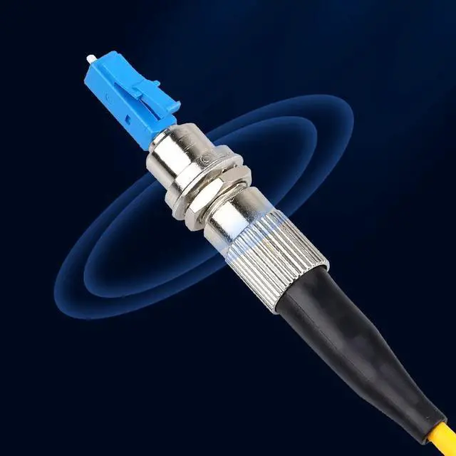 Alt view image 4 of 5 - 4 Pack Fiber Optic Adapter - Single Mode LC/UPC Male to FC/UPC Female 9/125um Adapter Fiber Optic Connector Hybrid Optical Fiber for Visual Fault Locator