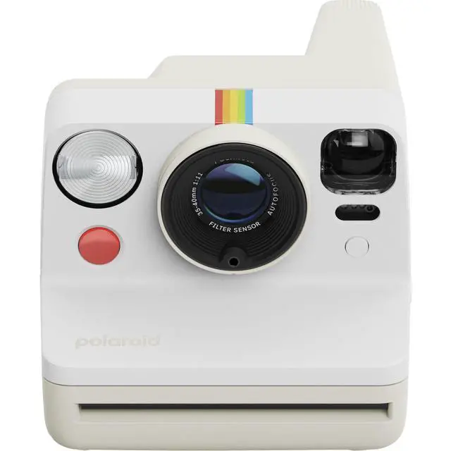 Alt view image 6 of 7 - Now Generation 3 i-Type Camera in Pebble White + 16 Film Bundle | Includes 8-Photo Color i-Type Film, Instant Photography for Travel, Parties & Gifts, Dual-Lens Autofocus, USB-C