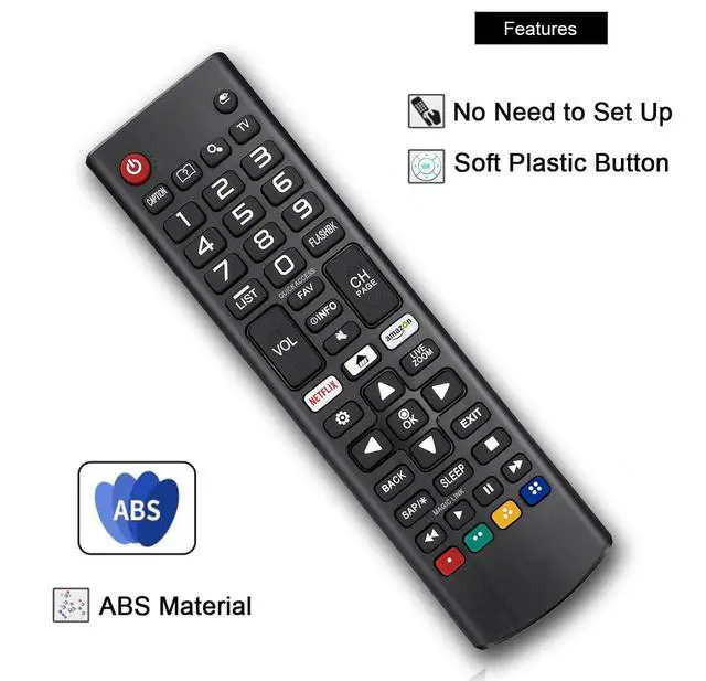 Alt view image 3 of 6 - Replacement Remote Control for LG Smart LED TV 43LV340C 49UJ6200 49UJ6200-UA 49UJ6300 49UJ6300-UA 65UK6090 UK6090PUA 65UJ6200 65UJ6200-UA Universal for LG TV Remote