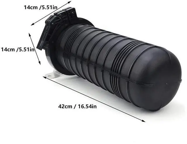 Alt view image 6 of 7 - Fiber Optic Splice Enclosure, Fiber Optic Cables Enclosure Box, Vertical Fiber Connection Box, IP68 Waterproof, Accessories Included, Black(96 Core)