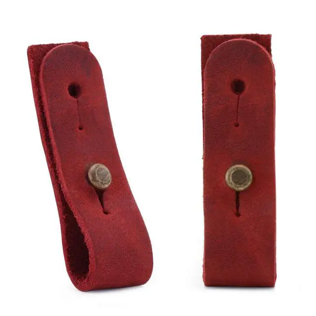 Alt view image 4 of 7 - Londo Genuine Leather Headphone Earphone and General Cable Organizer Strap Set