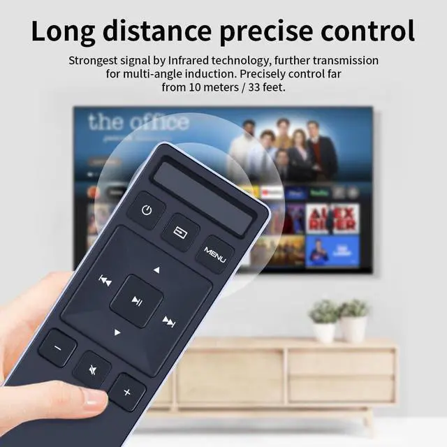 Alt view image 3 of 5 - New XRS551-D Replacement Remote Control for Vizio Soundbar SB3851D0 SB3851-D0 SB4031-D5 SB4051-D5 SB3621N-E8 SB351-D0 SB3531-D0 SB3651-E6 SB3820-C6 SB3830-D0 SB3831-D0 SB3651E6