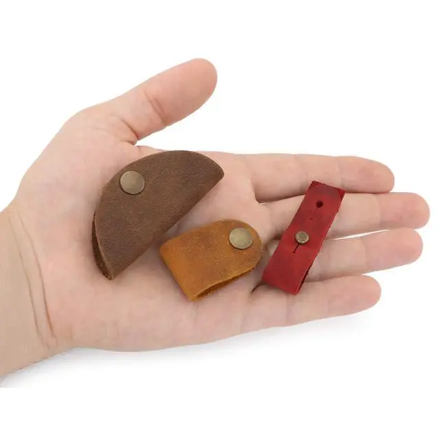 Alt view image 7 of 7 - Londo Genuine Leather Headphone Earphone and General Cable Organizer Strap Set