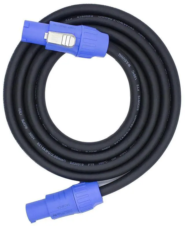 Main image of Toronce Hand-Built PowerCon Cable AC 14 AWG Power Cable for LED Display Screen Light Extension Speakon Cable (Blue, 6Feet)