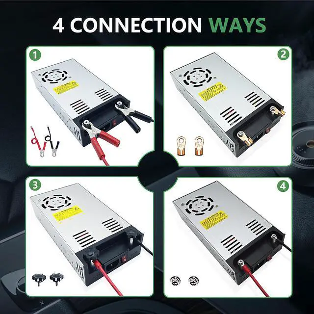 Alt view image 4 of 7 - 110V AC to DC 24V Converter 120V to 24V 25A 600W Power Supply | 25A 600W Switching Power Supply for LED Strip Motor Pump CCTV Camera System Car Stereo 3D Printer