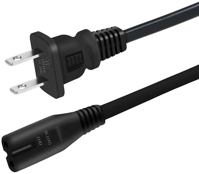 Main image of 6ft AC Power Cord Compatible with Pofort Vibration Plate Exercise Machine 2-Prong 6ft UL AC Power Cord Compatible with Pofort Health & Fitness Full Body Vibration Platform Power Cord