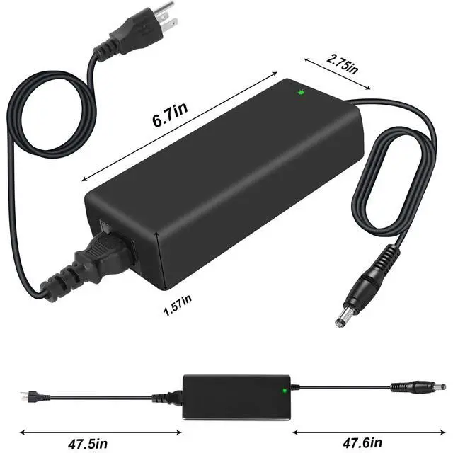 Alt view image 4 of 5 - 19.5V Power Cord for Sony televisions, Compatible with Models Including KDL-55W805C, KD-55X720E, KDL-55W800C, XBR-43X800E, XBR-43X800D, XBR-49X800E, XBR-49X800D, XBR-55X850D, and KD-43X720E