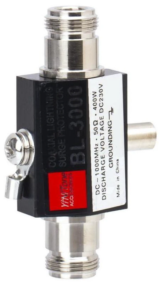 Alt view image 2 of 6 - BL-3000 N-Female to N-Female Coaxial Lightning Surge Arrester, 0-2500MHz 50 Ohms Lightning Surge Protector