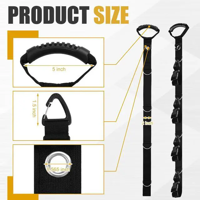 Alt view image 2 of 6 - 2 Sets Adjustable Extension Cord Organizer Heavy Duty Extension Cord Management Hose Organizer Garage Organization System with Multiple Cord Holders for Vertical Space Cable Hose Rope