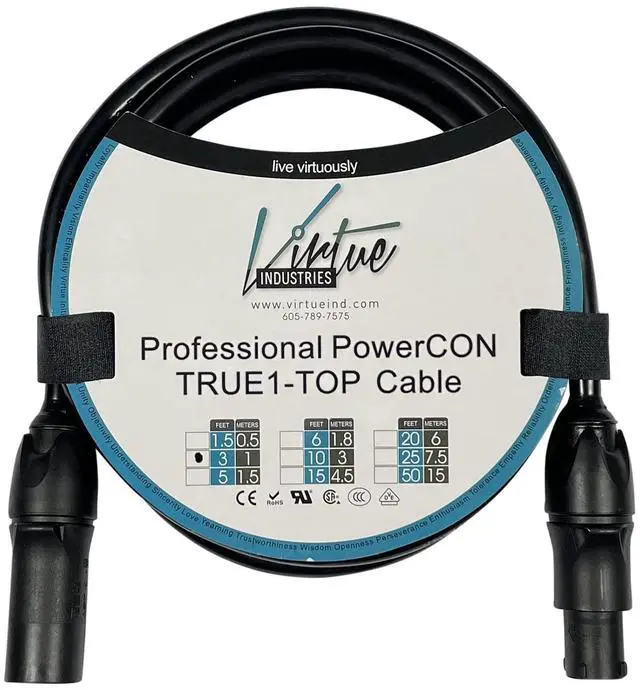 Main image of Neutrik Powercon TRUE1-TOP Extension Cable (3 Feet)
