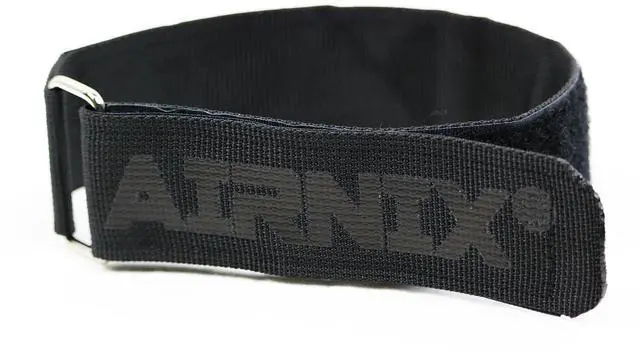 Main image of 4pc 18" x 1.5" (13 useable) Nylon Webbing Hook and Loop Cinch Straps with Metal Buckle, Reusable Fastening, Securing, Cable Straps