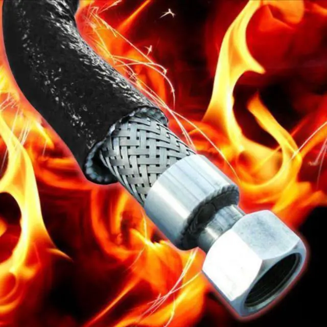 Alt view image 4 of 6 - Fuel Line Heat Shield Insulation Heat Sleeve Wire Heat Shield Fuel Line Heat Shield Sleeve Fire Sleeve Silicone Coated Fiberglass Heat Protection for Automotive Hose Lines & Electrical Wiring 3/4" ID