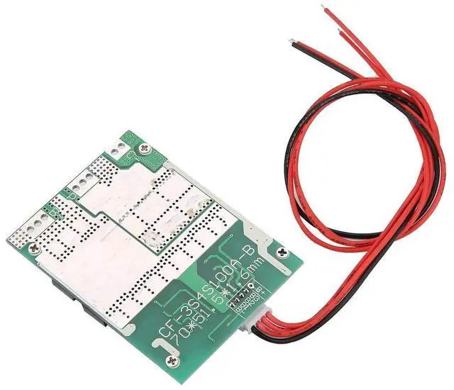 Alt view image 4 of 7 - 12V 100A 4S BMS Protection Board with Balancing for 18650 LiFePO4 Battery Pack