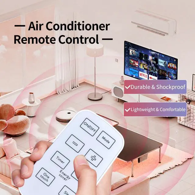 Alt view image 2 of 7 - Replacement Remote Control for Midea Window Air Conditioner MAW05M1BWT | For Midea MAW05M1BWT, MAW05R1BWT, MAW06R1BWT, MAW08R1BWT, MAW10R1BWT, MAW12R1BWT Replacement Air Conditioner Remote Control