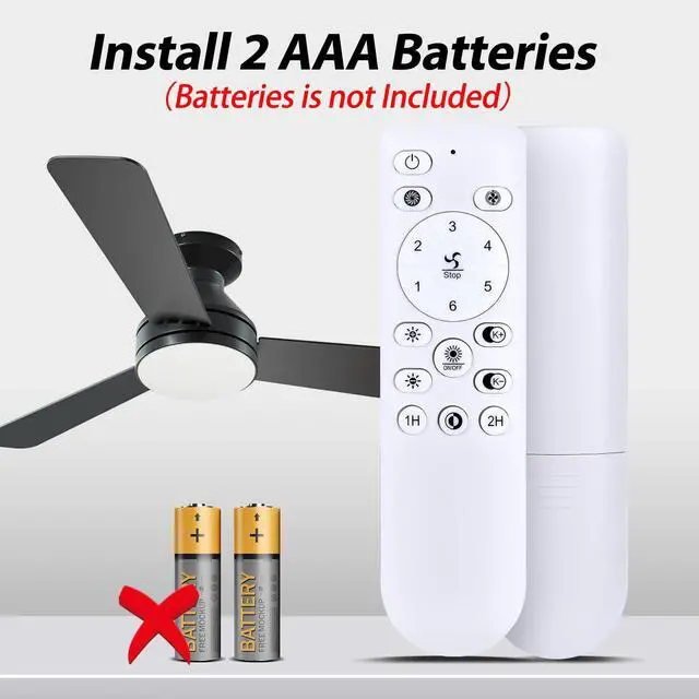 Alt view image 6 of 7 - New Ceiling Fan Remote Control fit for Fivesun Orison CHANFOK Zenouidle Ayaoty PrimeMall, for Fivesun JX01-031, Orison M8029, CHANFOK 8009 A018, Zenouidle DX006 DX006-B, PrimeMall PM-THI01 PM-THI02