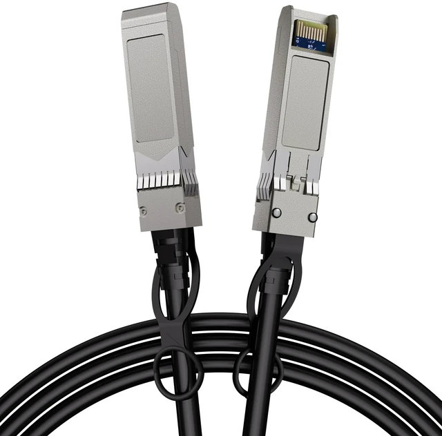 Main image of 10Gbps SFP+ DAC Twinax Cable 6 FT, Passive Direct Attach Copper Patch Cord 10G SFP+ to SFP+ Compatible with Cisco SFP-H10GB-CU Series, Meraki, Ubiquiti, Mikrotik, Fortinet, Netgear, Supermicro Devices