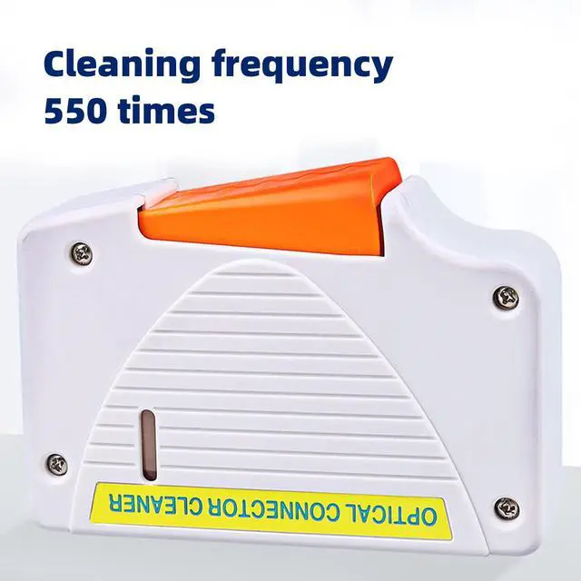 Alt view image 5 of 7 - Fiber Optic Connector Cleaner Fiber Optic Clean Box Supports 1.25mm/2.5mm,LC,SC,FC,ST,MU,LC Interfaces,Cleans Over 550 TimesWhite