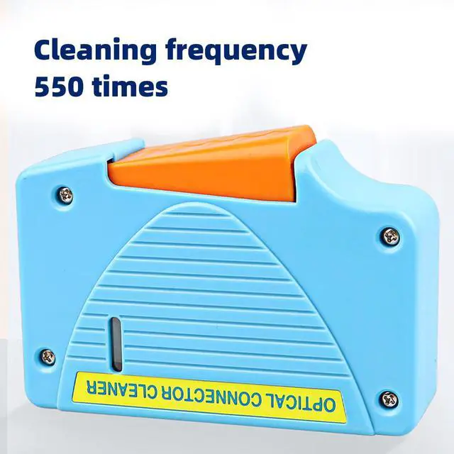 Alt view image 5 of 7 - Cassette Fiber Optic Cleaner,Supports 2.5mm/1.25mm-LC/SC/FC/ST Interfaces,Fiber Optic Cleaning Box for Fiber Patch Cable End Faces,Cleans Over 550 Times(Blue)