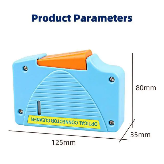 Alt view image 6 of 7 - Cassette Fiber Optic Cleaner,Supports 2.5mm/1.25mm-LC/SC/FC/ST Interfaces,Fiber Optic Cleaning Box for Fiber Patch Cable End Faces,Cleans Over 550 Times(Blue)
