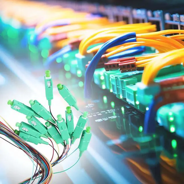 Alt view image 6 of 7 - 12 Strand SC/APC Fiber Optic Pigtail, 1.5Meter(4.9Ft) 9/125um Color Coded Singlemode SC/APC Fiber Pigtail for Networks Communication System