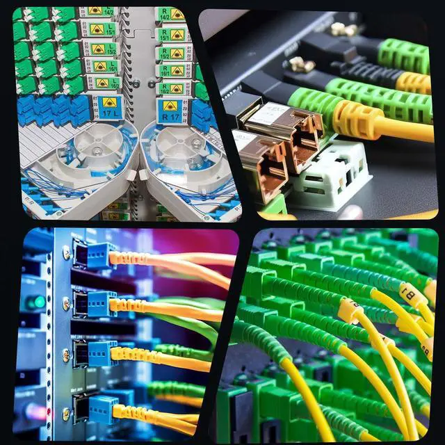 Alt view image 7 of 7 - 12 Strand SC/APC Fiber Optic Pigtail, 1.5Meter(4.9Ft) 9/125um Color Coded Singlemode SC/APC Fiber Pigtail for Networks Communication System